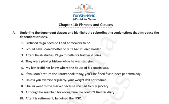 Phrases & Clauses