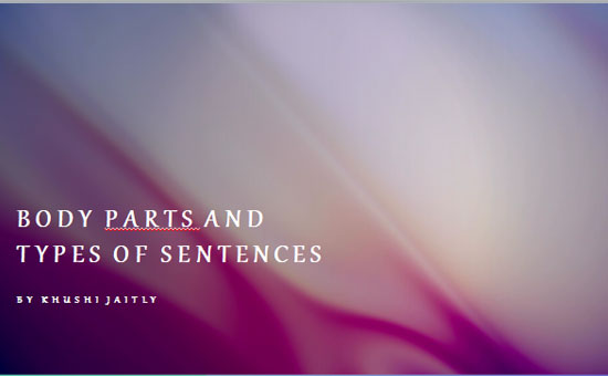 Topic: Types of Sentences