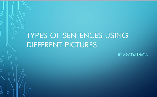 Topic: Types of Sentences